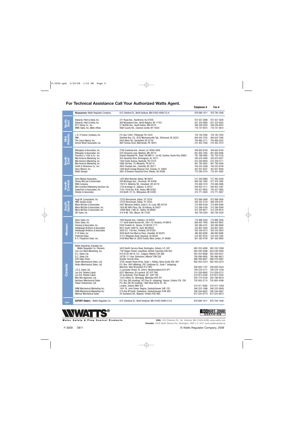Watts Bolt Insulator Kits User Manual | Page 4 / 4