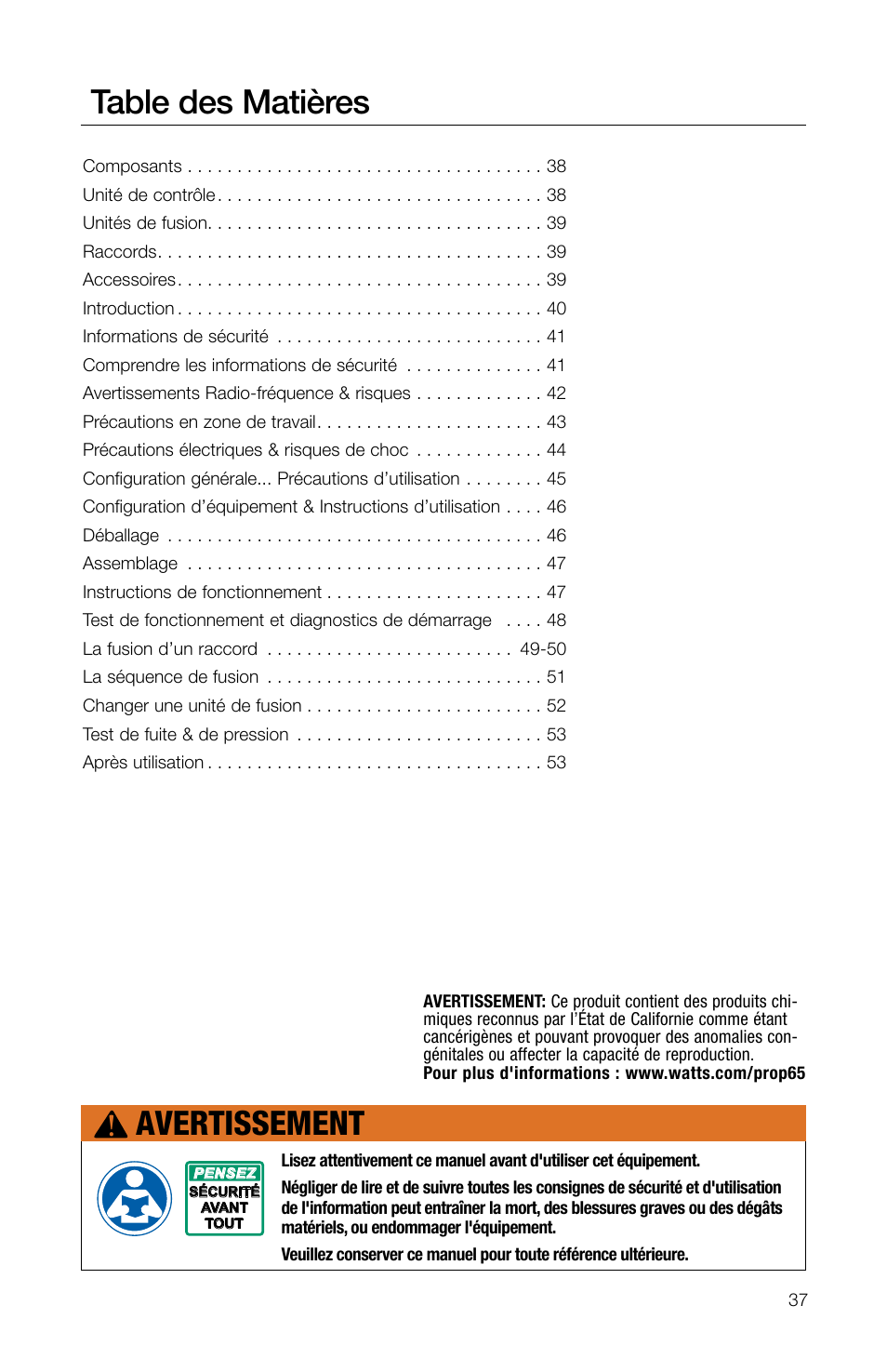 Watts TRCU-M1 User Manual | Page 39 / 56