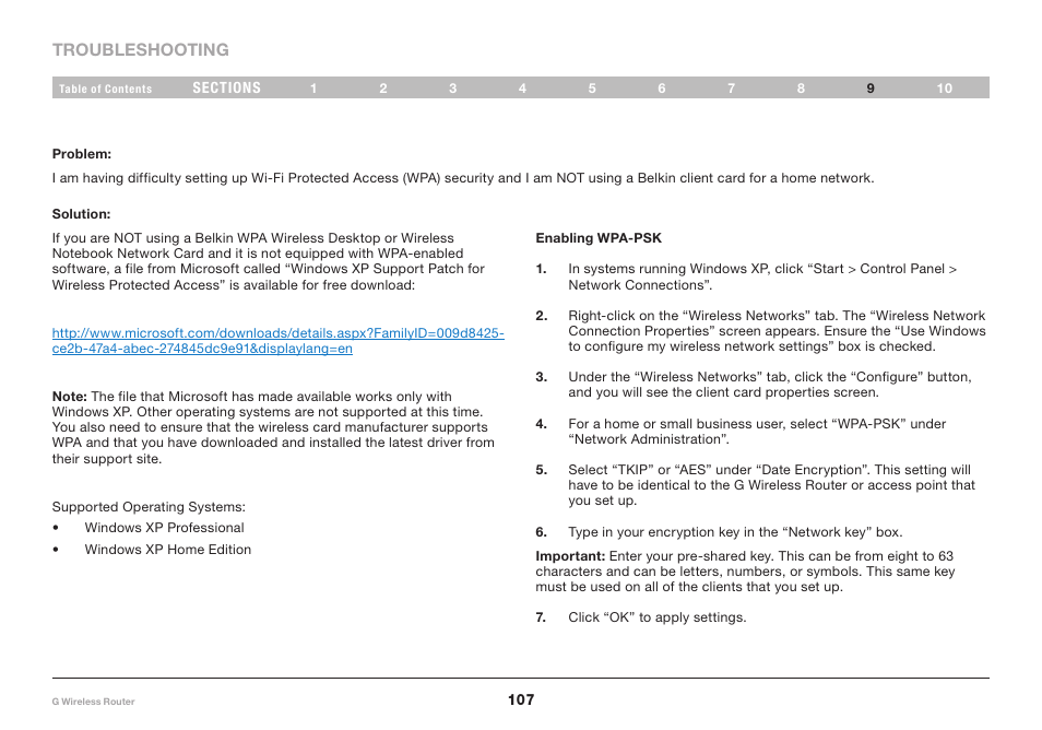 Belkin PM01110 User Manual | Page 109 / 115