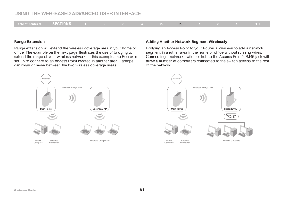 Using the web-based advanced user interface | Belkin PM01110 User Manual | Page 63 / 115