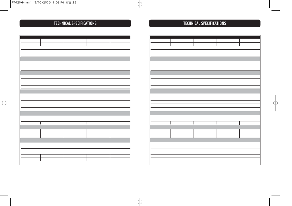 Technical specifications | Belkin OMNIGUARD F6C110-RKM-2U User Manual | Page 15 / 17