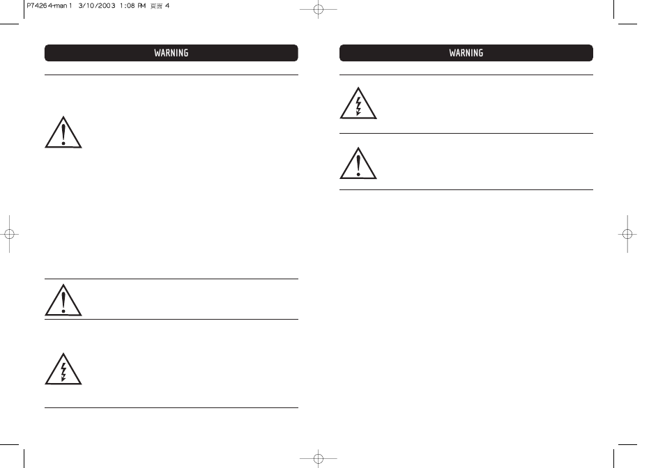 Warning | Belkin OMNIGUARD F6C110-RKM-2U User Manual | Page 3 / 17