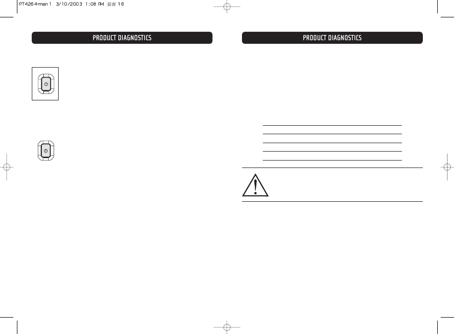Product diagnostics | Belkin OMNIGUARD F6C110-RKM-2U User Manual | Page 9 / 17