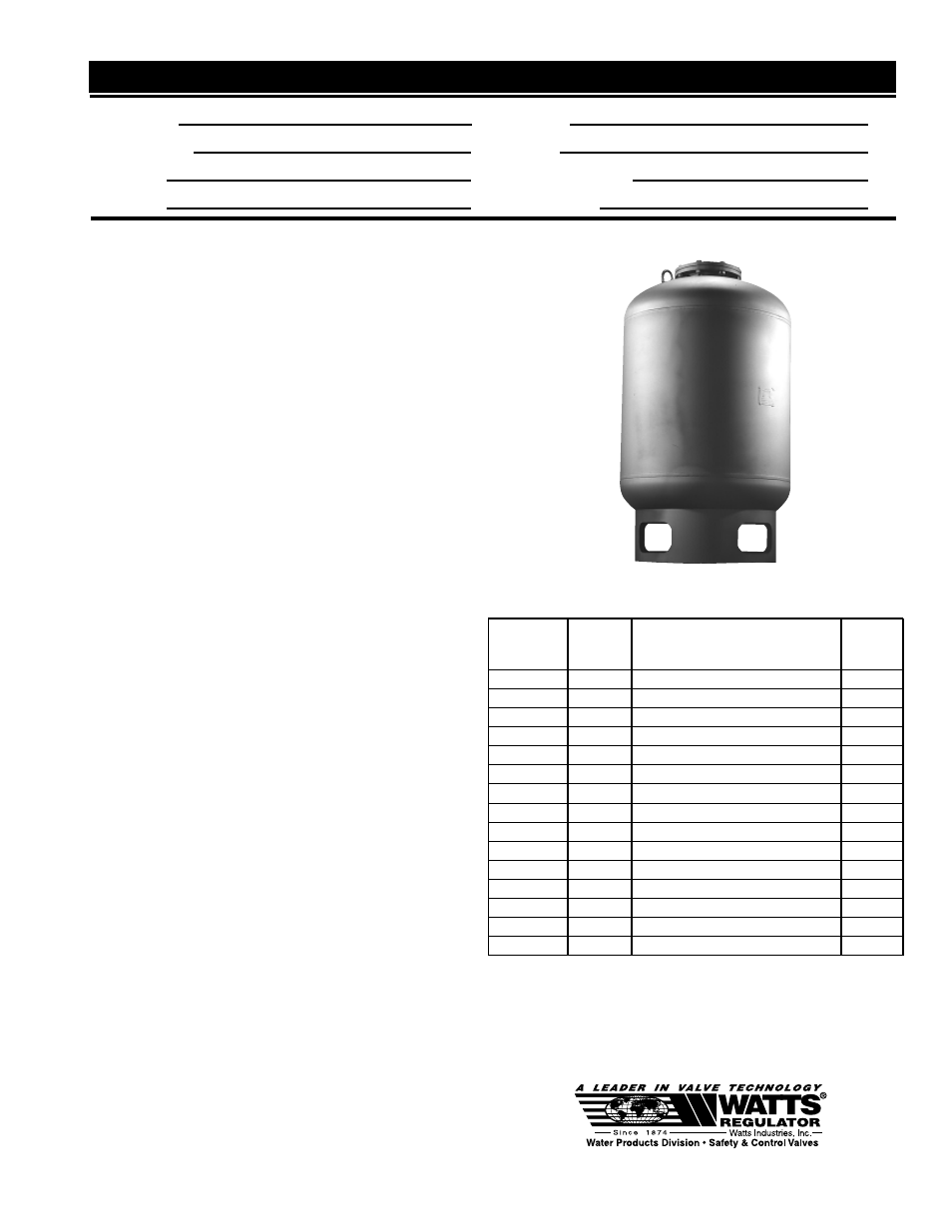 Watts ET-RA User Manual | 2 pages