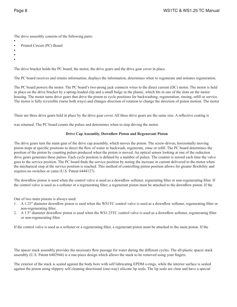 Watts W100F User Manual | Page 8 / 48