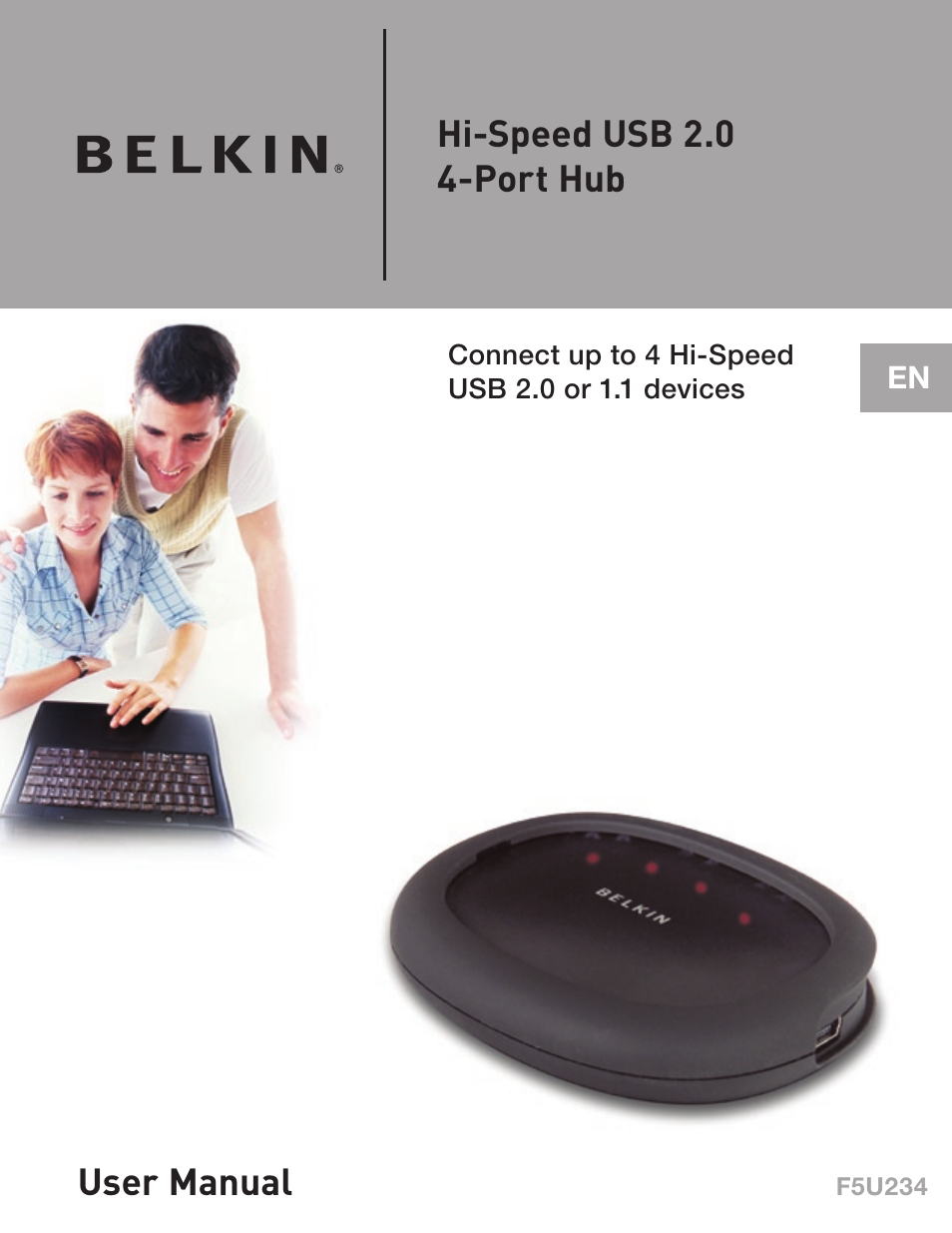 Hi-speed usb 2.0 4-port hub, User manual | Belkin F5U234 User Manual | Page 3 / 64