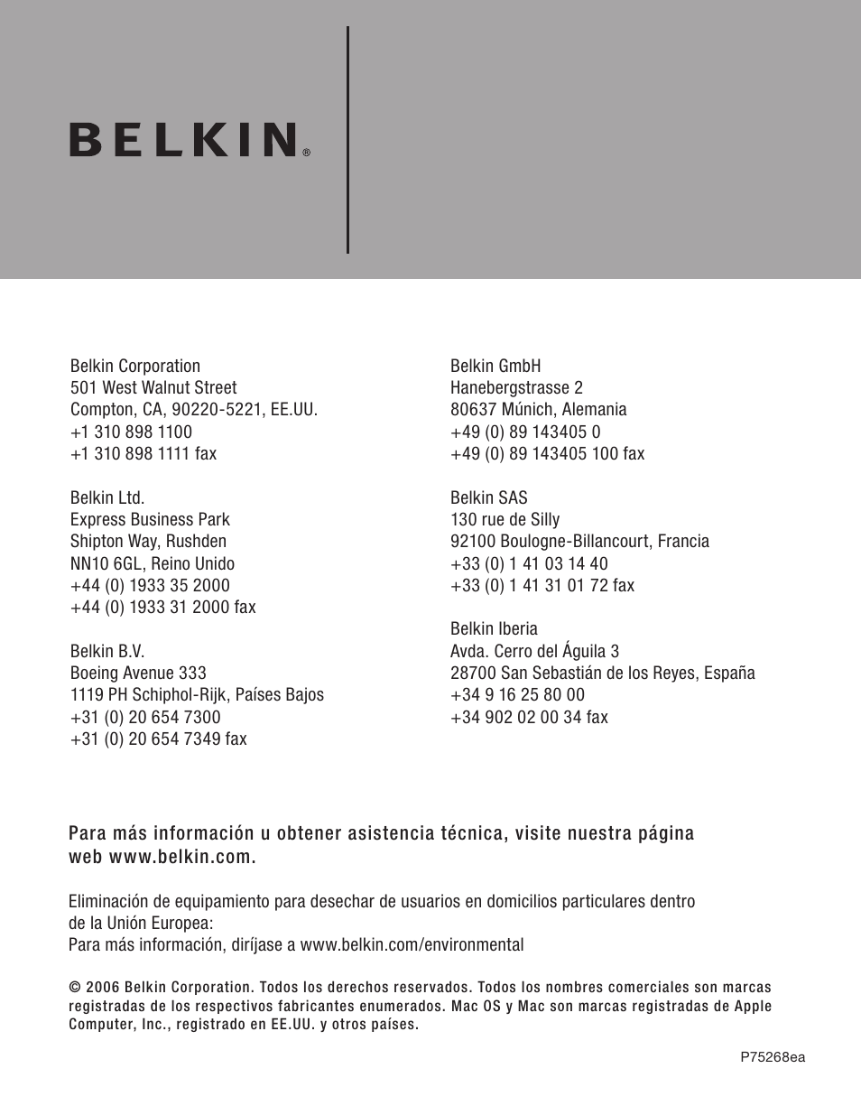 Belkin F5U234 User Manual | Page 52 / 64