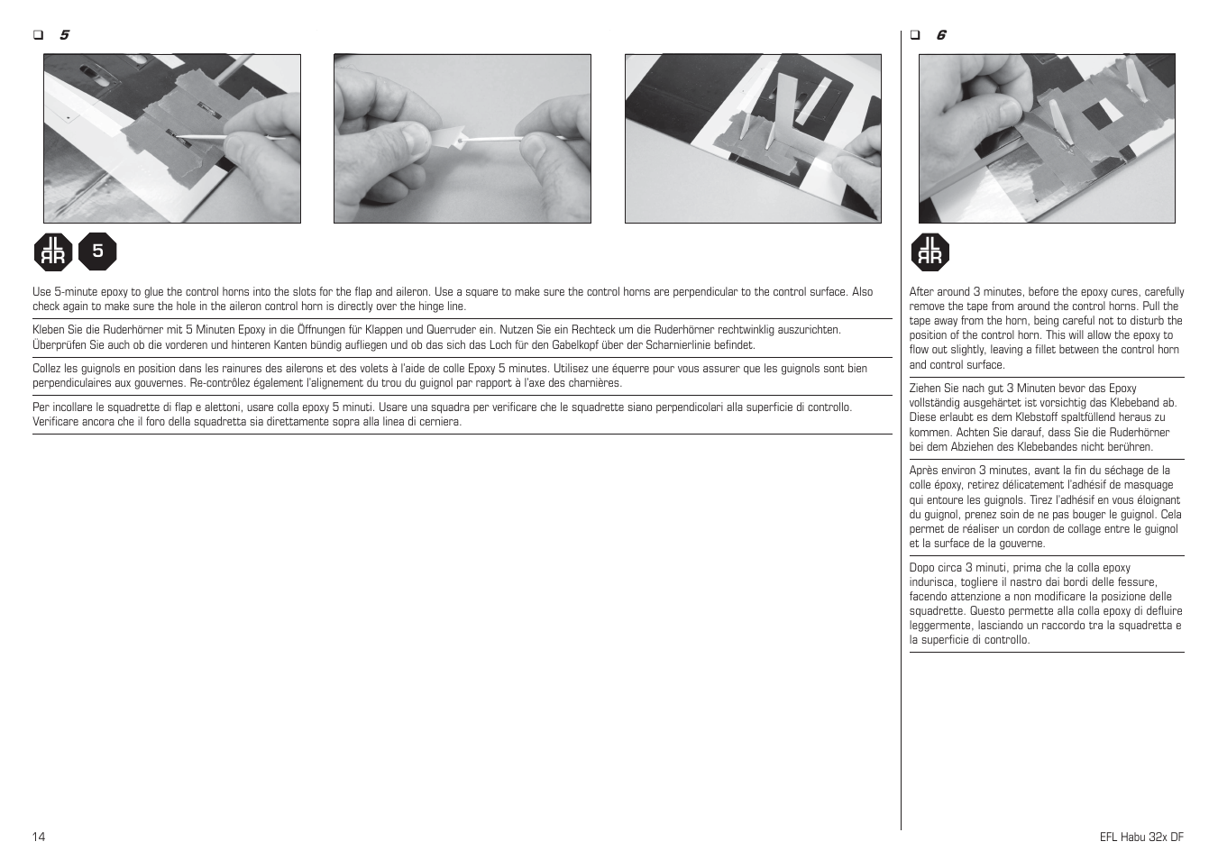 E-flite Habu 32x DF ARF User Manual | Page 14 / 84