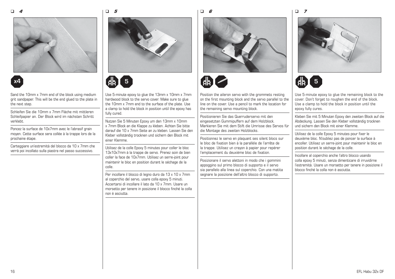 E-flite Habu 32x DF ARF User Manual | Page 16 / 84