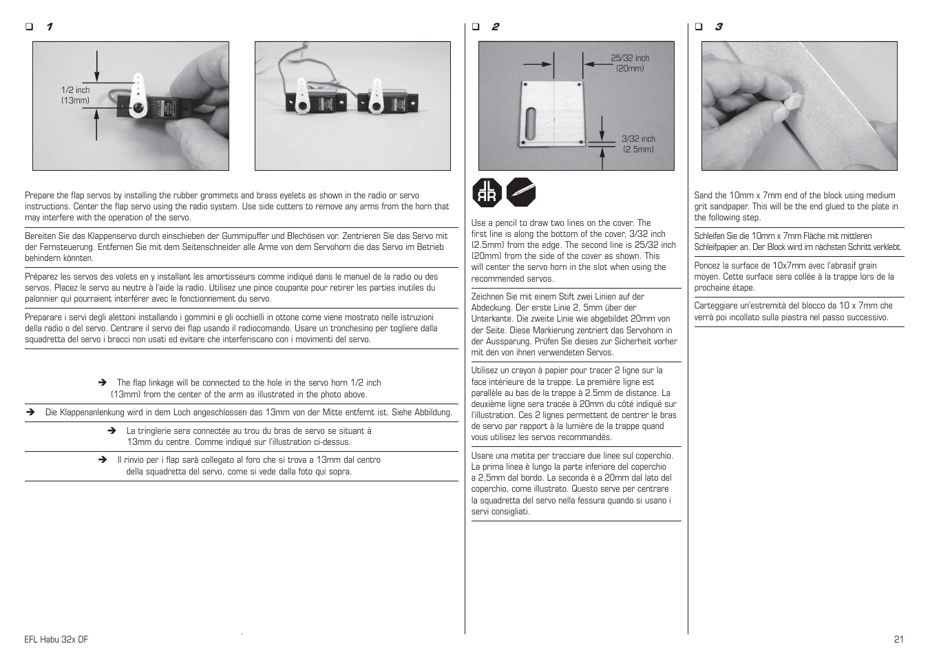 Lr l r | E-flite Habu 32x DF ARF User Manual | Page 21 / 84