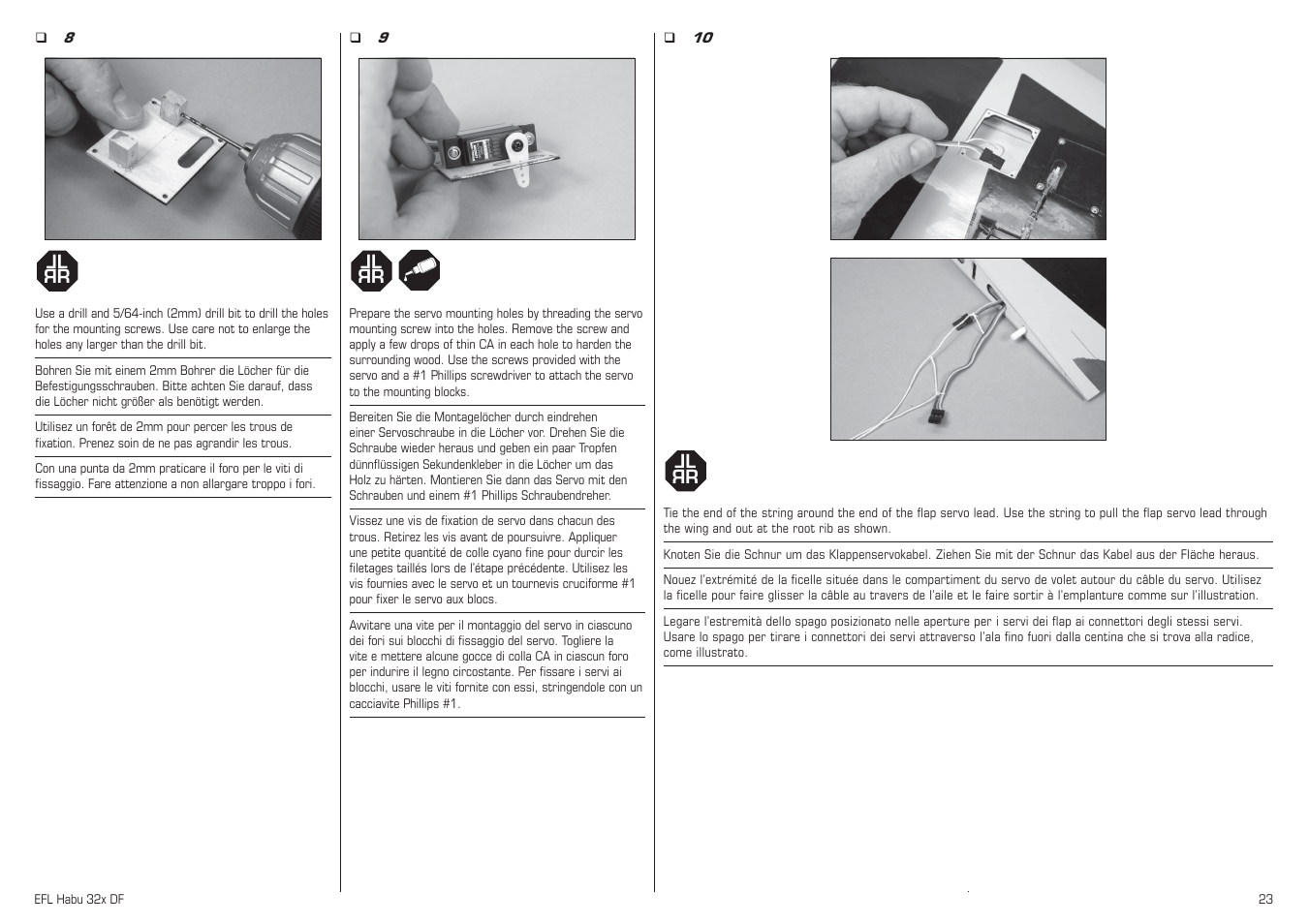 E-flite Habu 32x DF ARF User Manual | Page 23 / 84