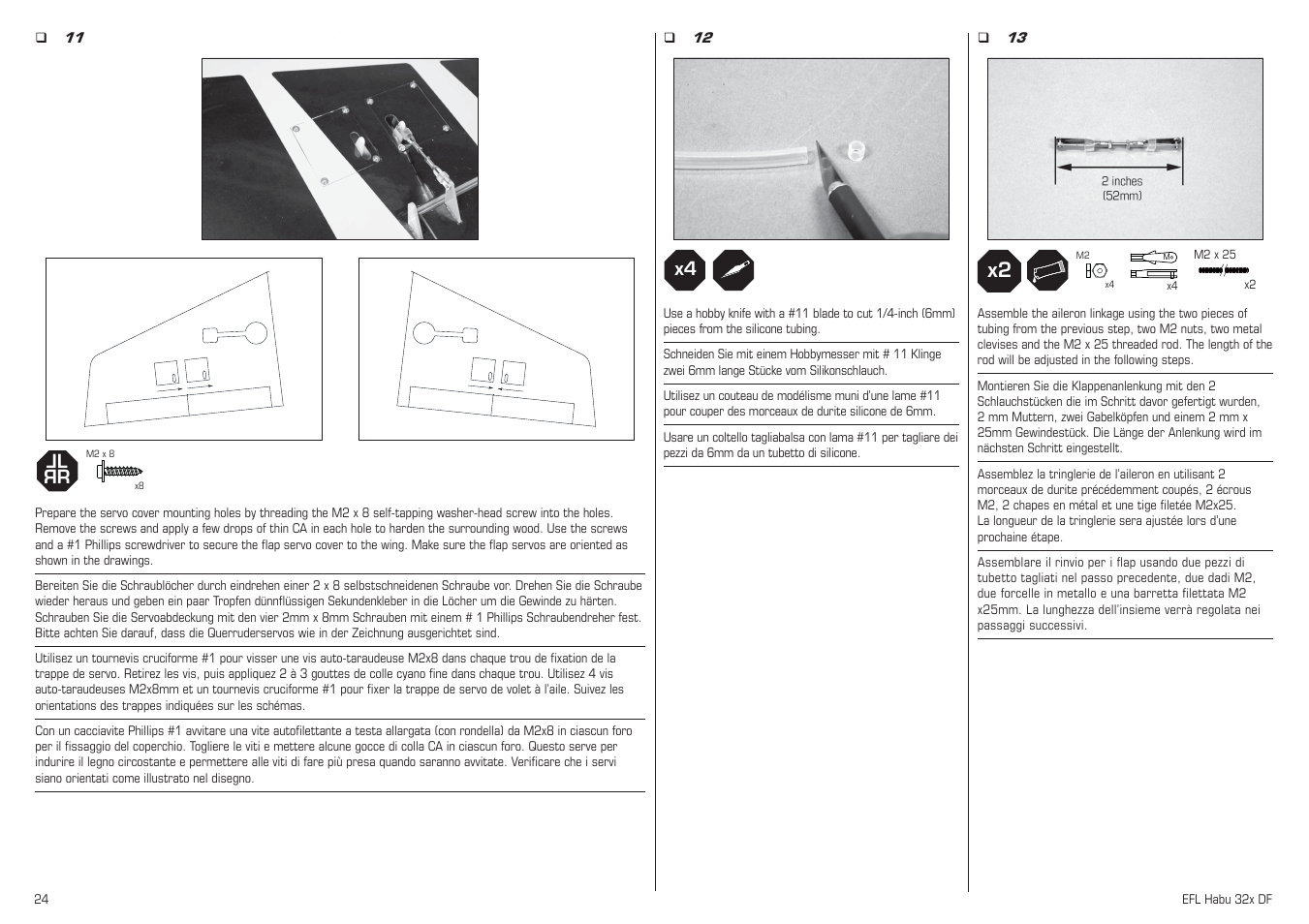 L r l r | E-flite Habu 32x DF ARF User Manual | Page 24 / 84