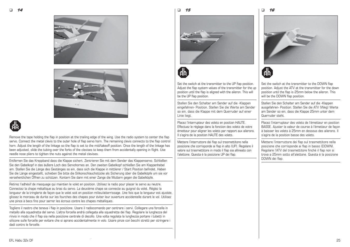 E-flite Habu 32x DF ARF User Manual | Page 25 / 84