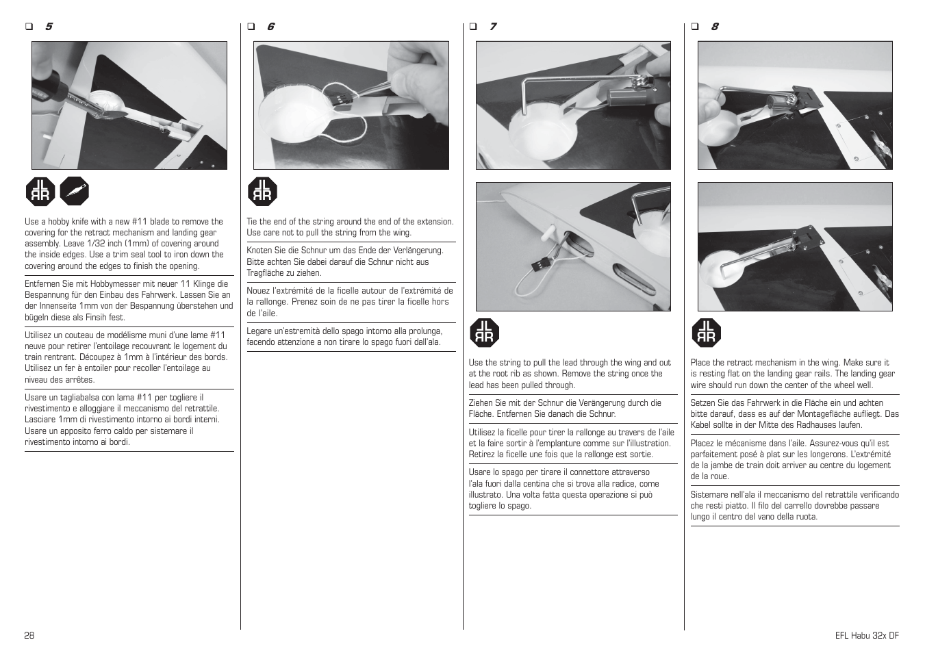 E-flite Habu 32x DF ARF User Manual | Page 28 / 84