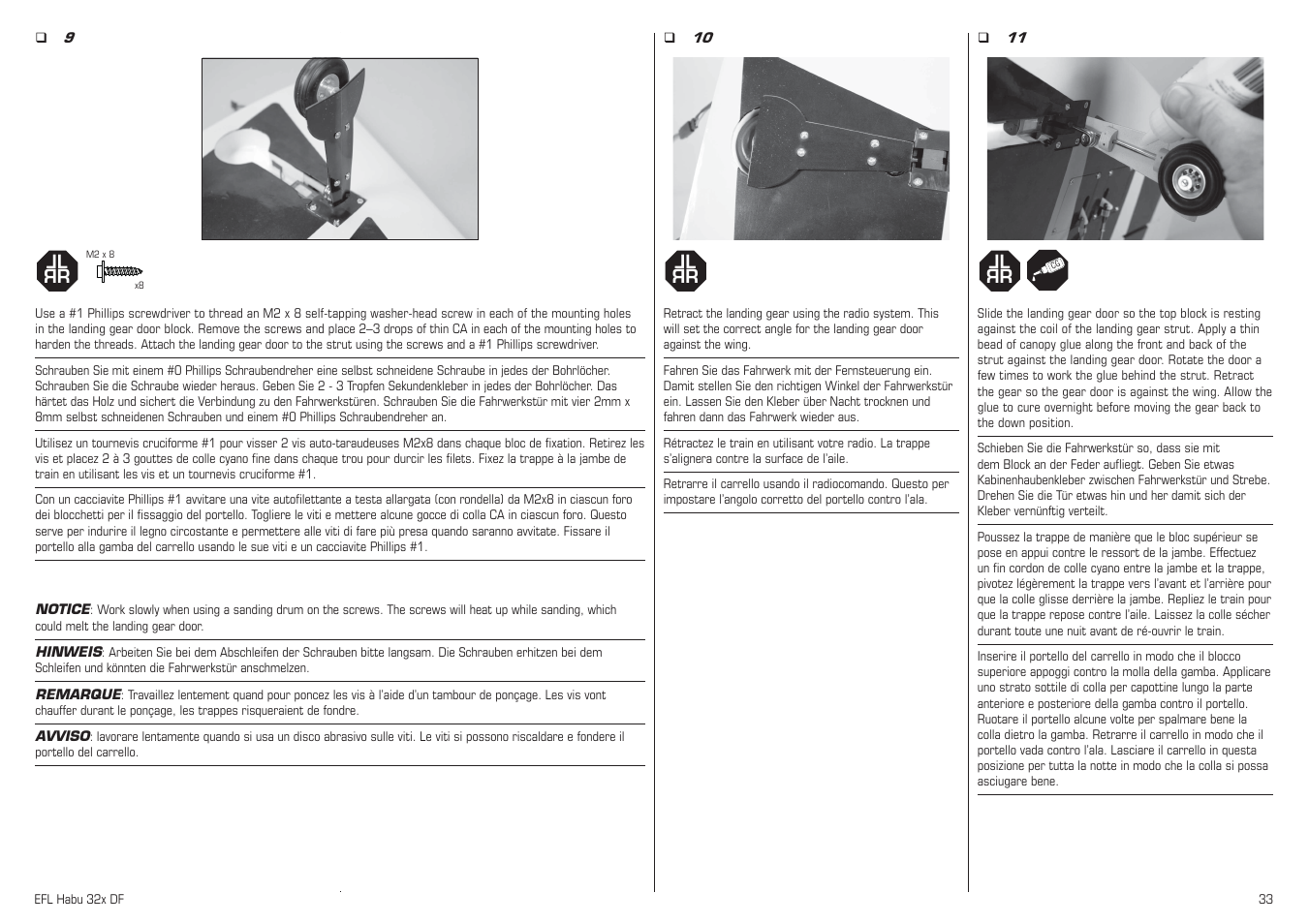 Lr l r | E-flite Habu 32x DF ARF User Manual | Page 33 / 84