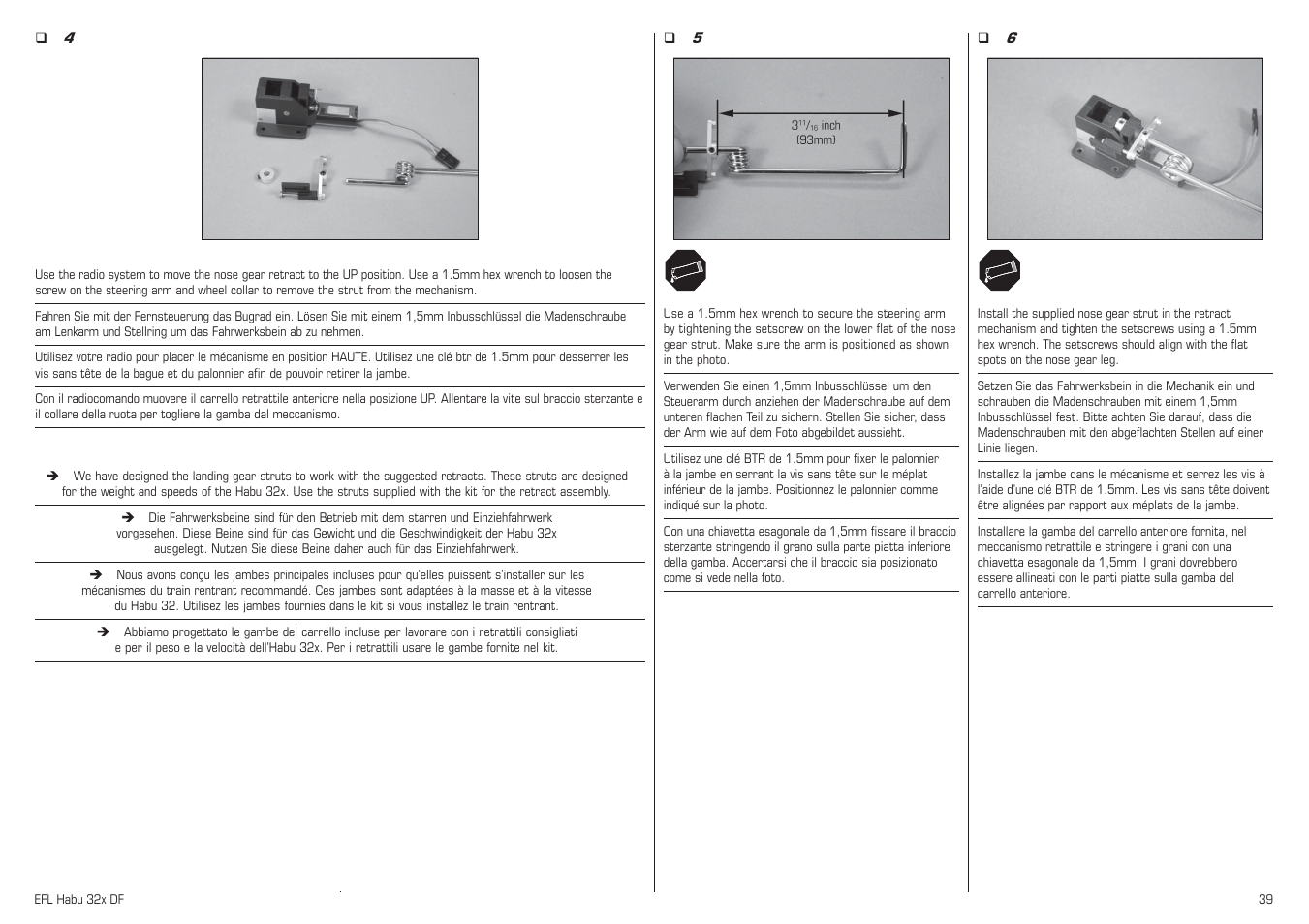 E-flite Habu 32x DF ARF User Manual | Page 39 / 84