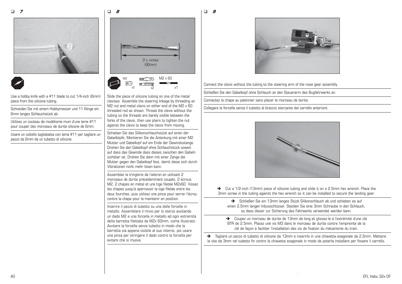 E-flite Habu 32x DF ARF User Manual | Page 40 / 84