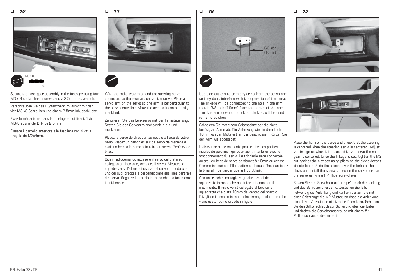 E-flite Habu 32x DF ARF User Manual | Page 41 / 84