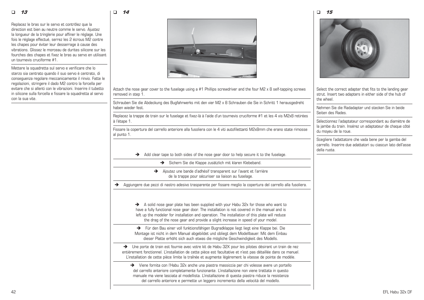 E-flite Habu 32x DF ARF User Manual | Page 42 / 84