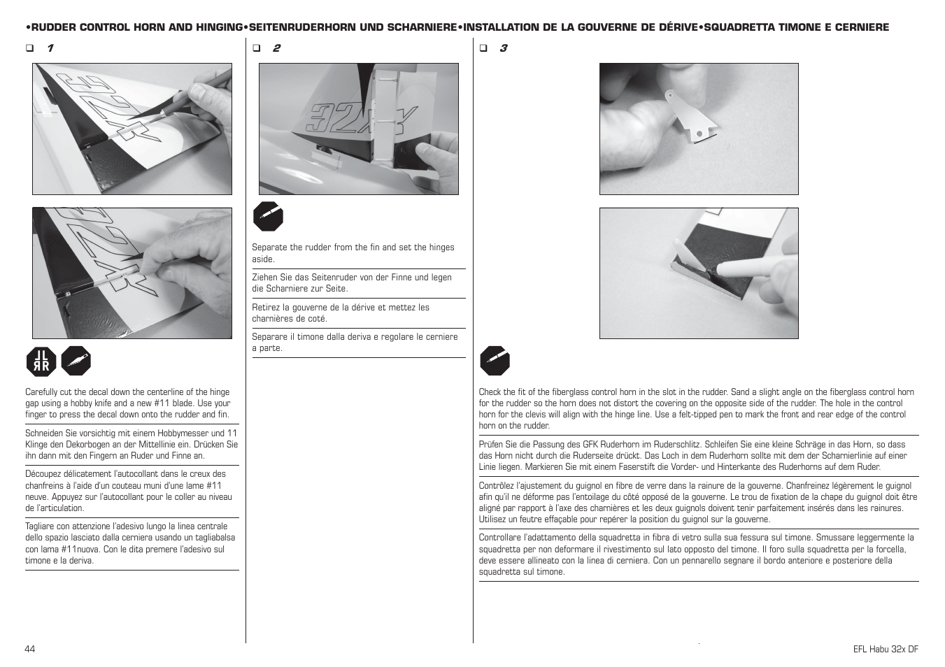 Lr l r | E-flite Habu 32x DF ARF User Manual | Page 44 / 84