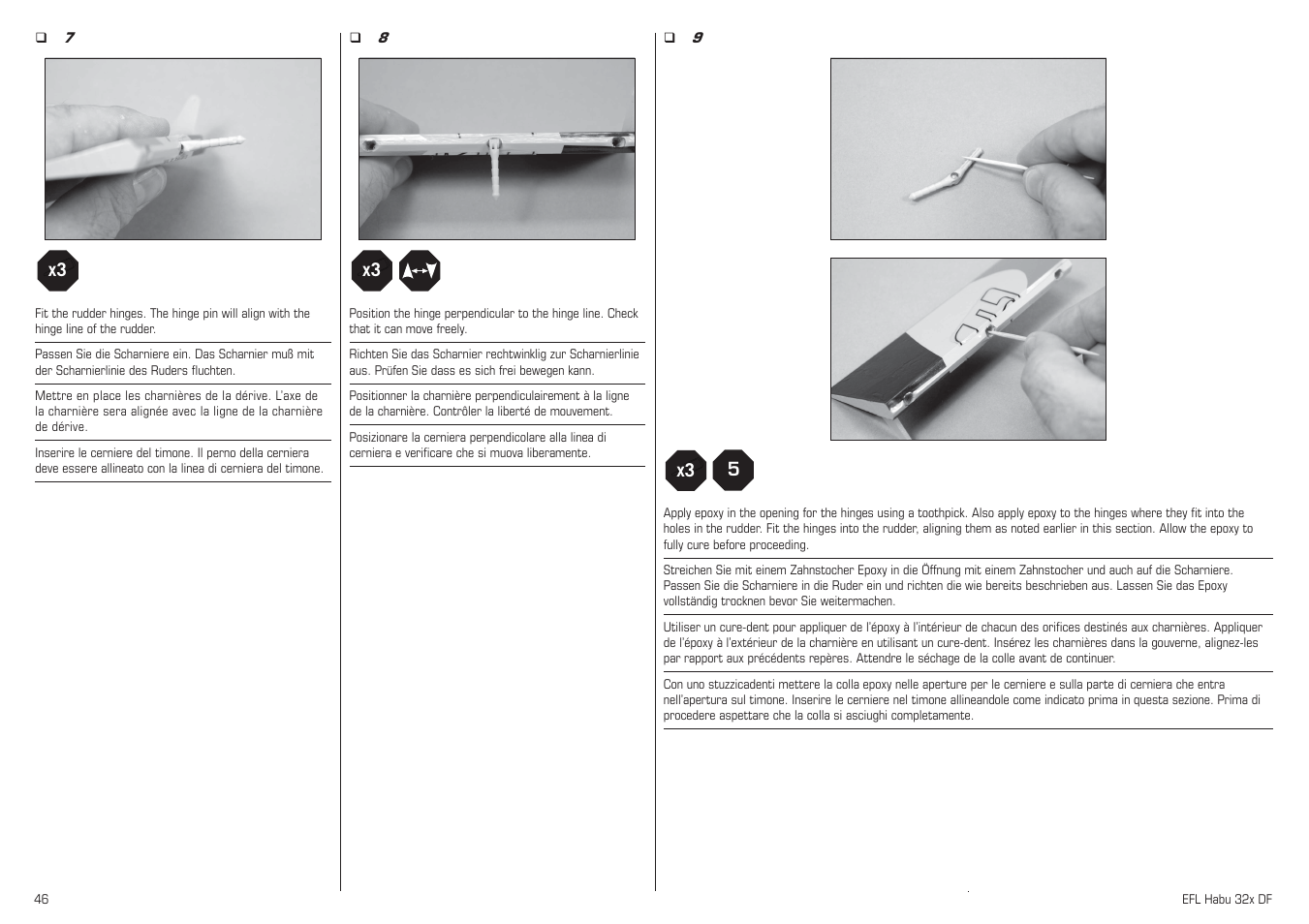 E-flite Habu 32x DF ARF User Manual | Page 46 / 84