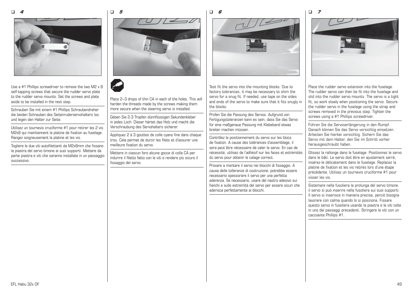 E-flite Habu 32x DF ARF User Manual | Page 49 / 84