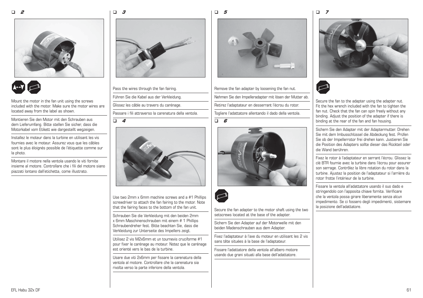 E-flite Habu 32x DF ARF User Manual | Page 61 / 84