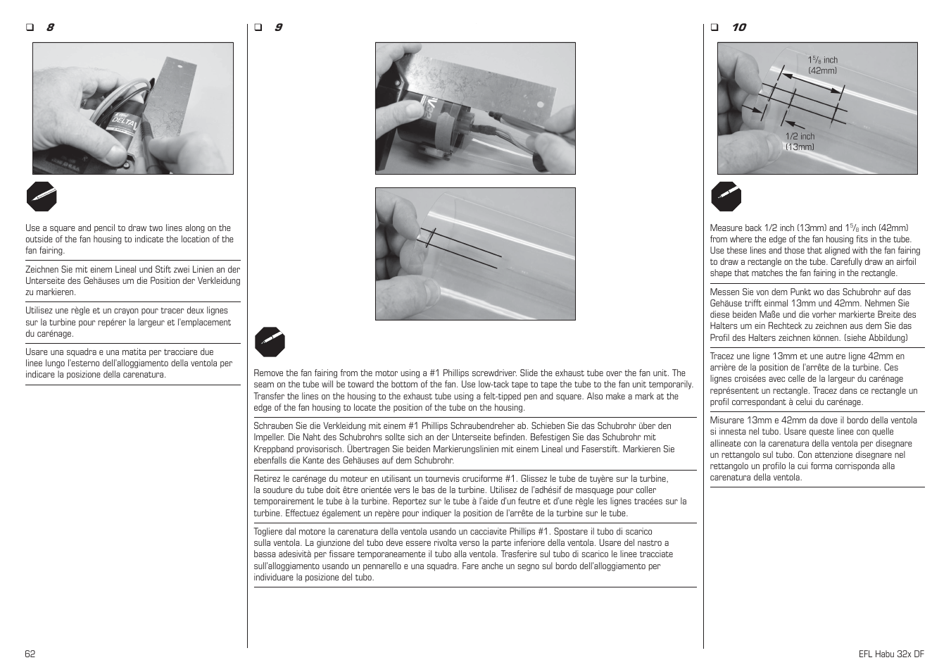 E-flite Habu 32x DF ARF User Manual | Page 62 / 84