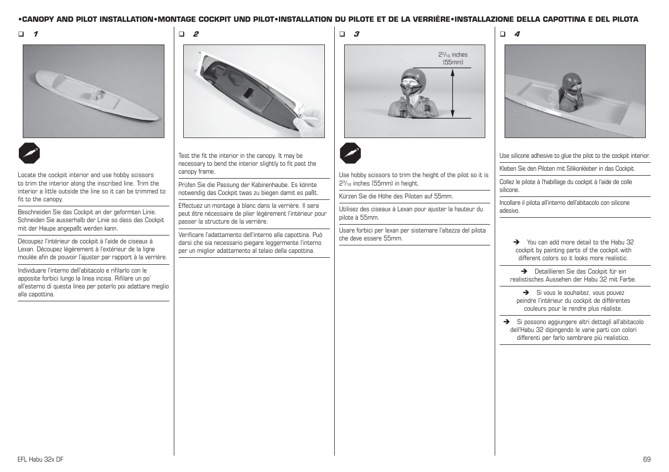 E-flite Habu 32x DF ARF User Manual | Page 69 / 84