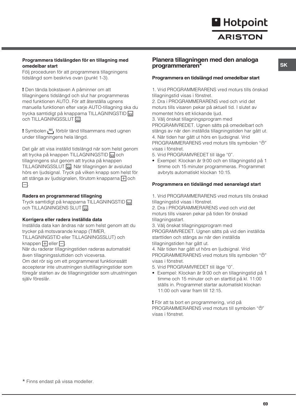 Hotpoint Ariston CE 6V P6 EU/HA User Manual | Page 69 / 76