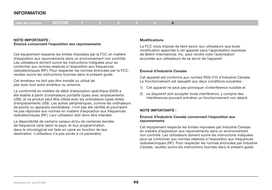 Belkin F5D8055tt User Manual | Page 100 / 155