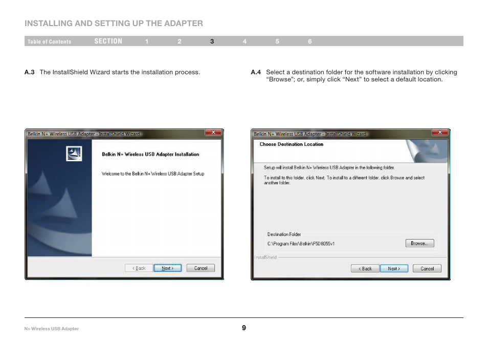 Belkin F5D8055tt User Manual | Page 11 / 155