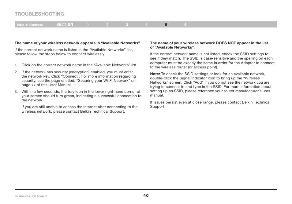 Belkin F5D8055tt User Manual | Page 42 / 155