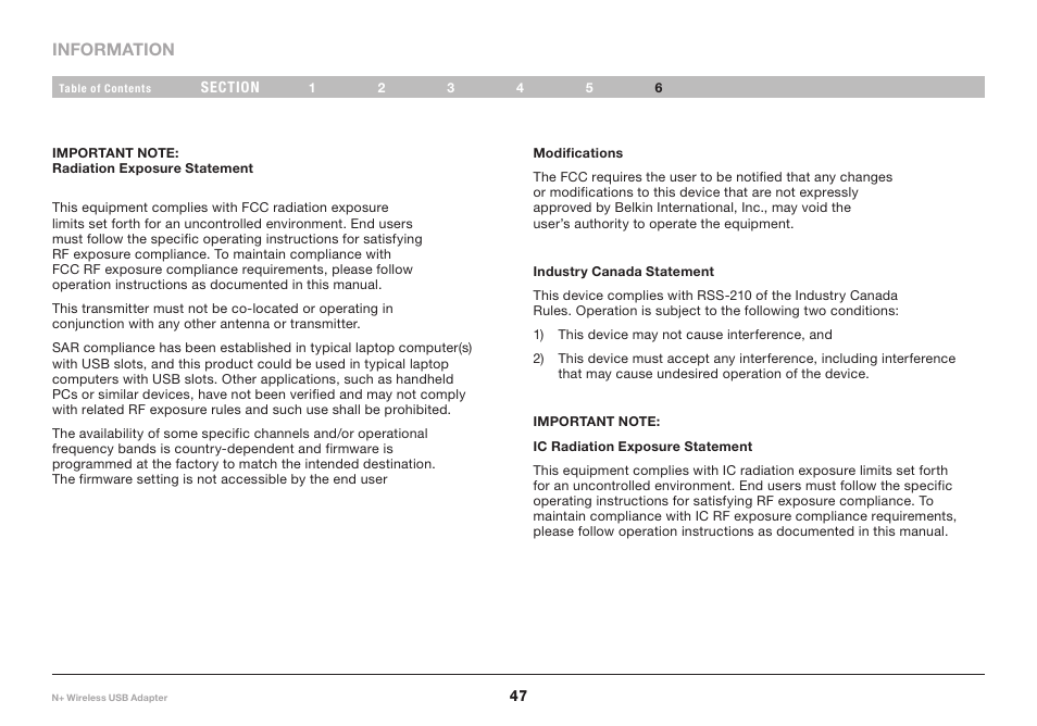 Belkin F5D8055tt User Manual | Page 49 / 155