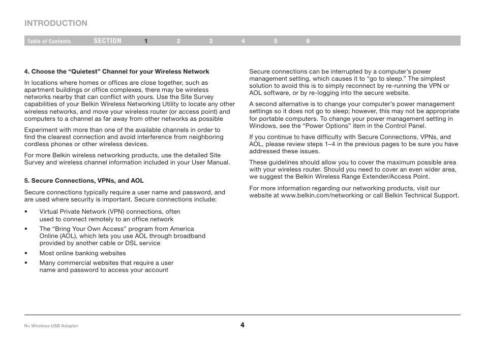 Belkin F5D8055tt User Manual | Page 6 / 155