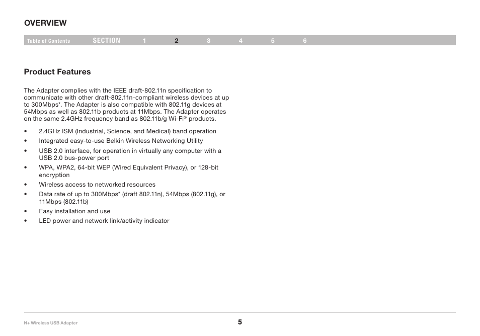 Belkin F5D8055tt User Manual | Page 7 / 155