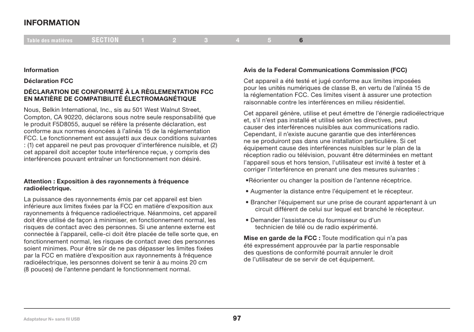 Belkin F5D8055tt User Manual | Page 99 / 155