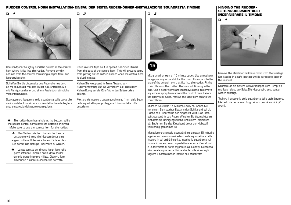 E-flite Mystique RES 2.9m ARF User Manual | Page 10 / 52