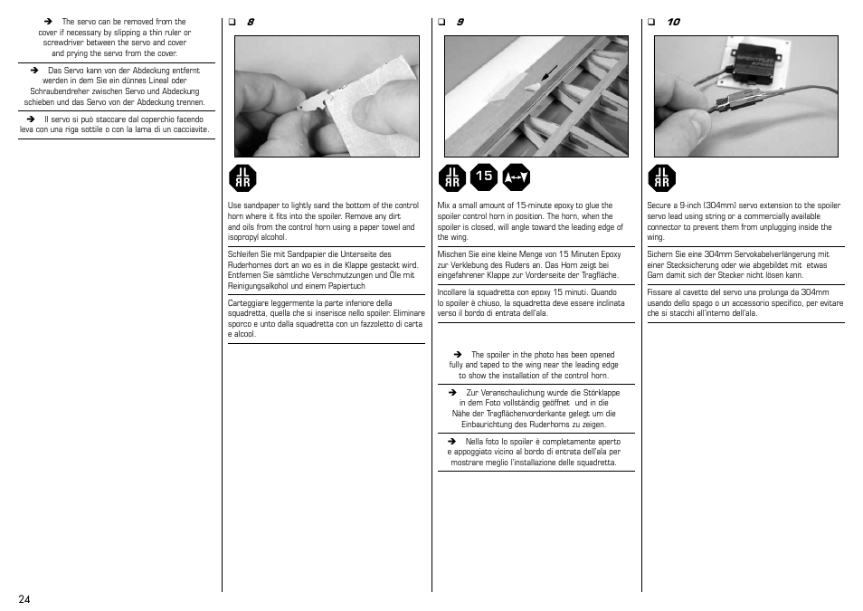 E-flite Mystique RES 2.9m ARF User Manual | Page 24 / 52