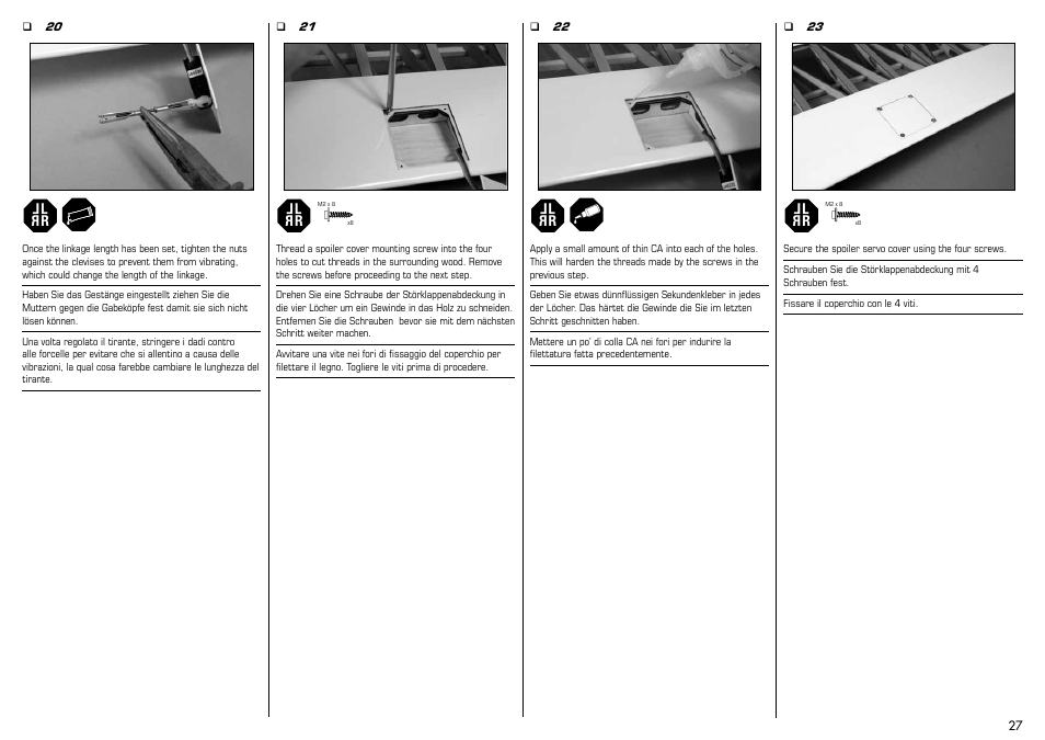 E-flite Mystique RES 2.9m ARF User Manual | Page 27 / 52