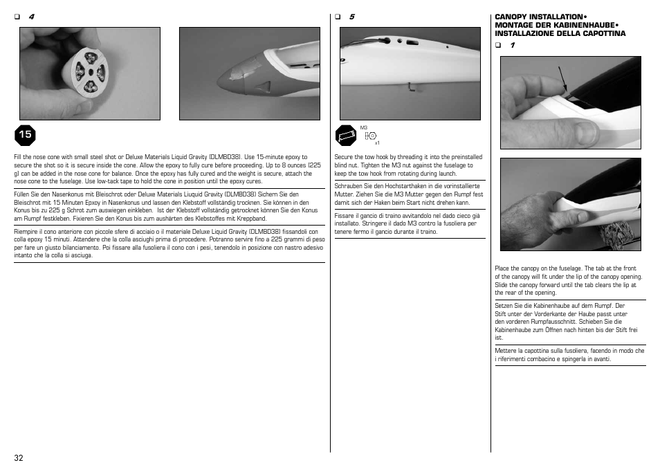 E-flite Mystique RES 2.9m ARF User Manual | Page 32 / 52