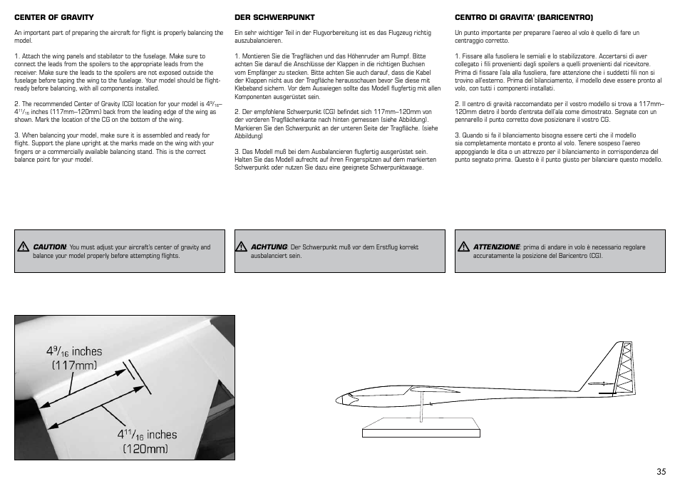 E-flite Mystique RES 2.9m ARF User Manual | Page 35 / 52
