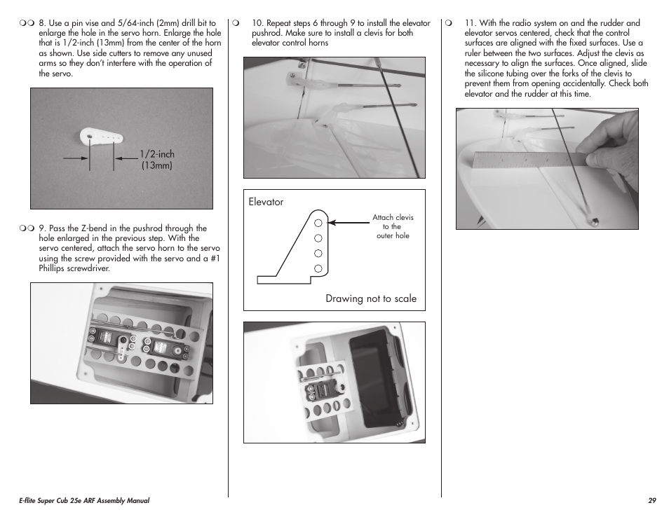 E-flite Super Cub 25e ARF User Manual | Page 29 / 48