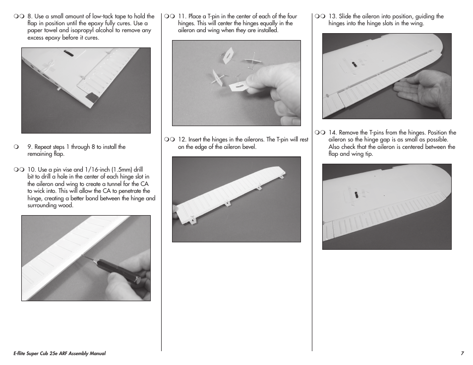 E-flite Super Cub 25e ARF User Manual | Page 7 / 48