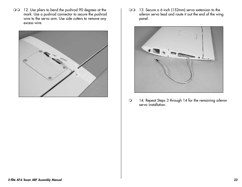 E-flite AT-6 Texan 25 ARF User Manual | Page 23 / 52