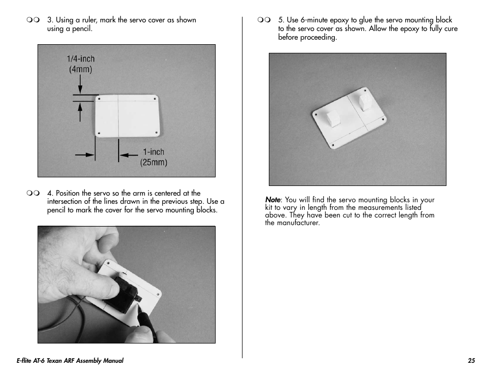 E-flite AT-6 Texan 25 ARF User Manual | Page 25 / 52