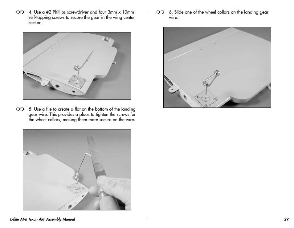 E-flite AT-6 Texan 25 ARF User Manual | Page 29 / 52