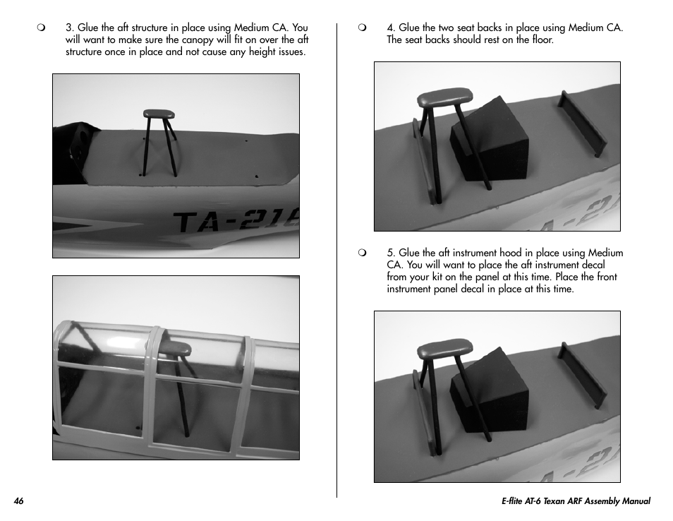 E-flite AT-6 Texan 25 ARF User Manual | Page 46 / 52