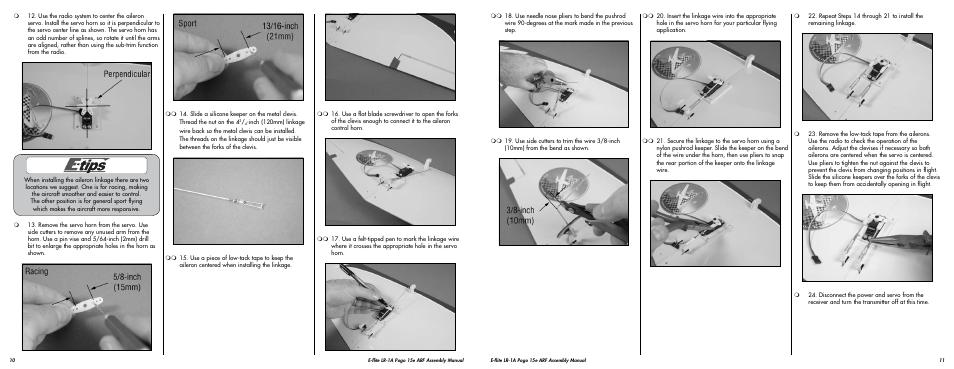 E-flite LR-1A Pogo ARF 15e User Manual | Page 6 / 21