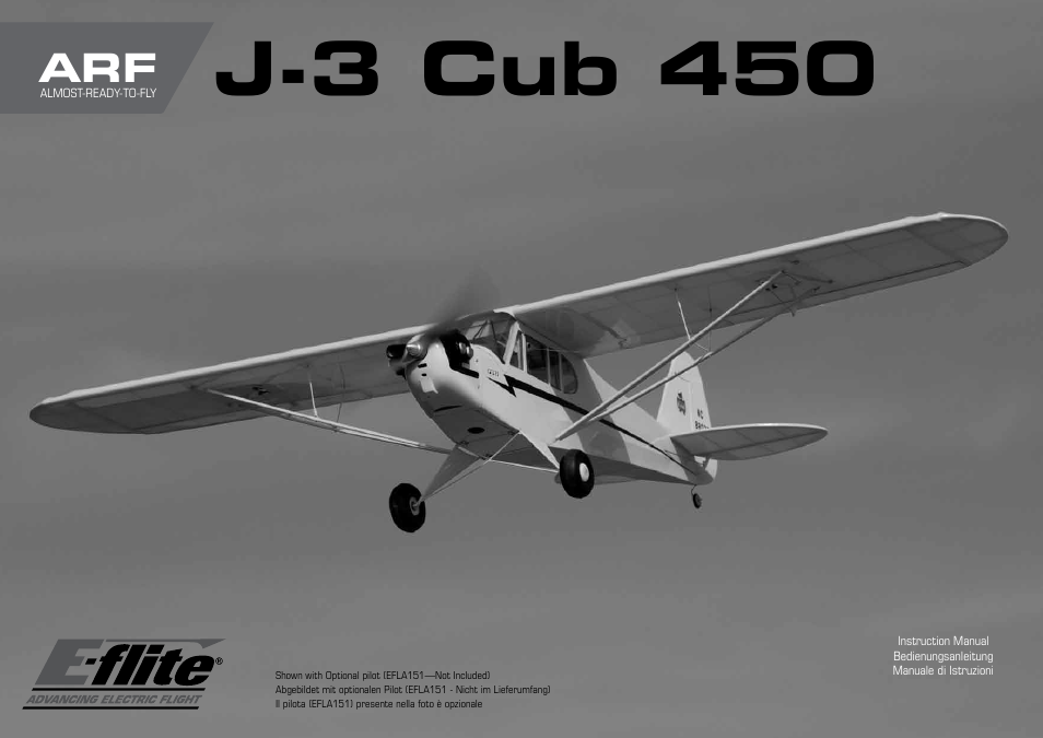 E-flite J-3 Cub 450 User Manual | 40 pages